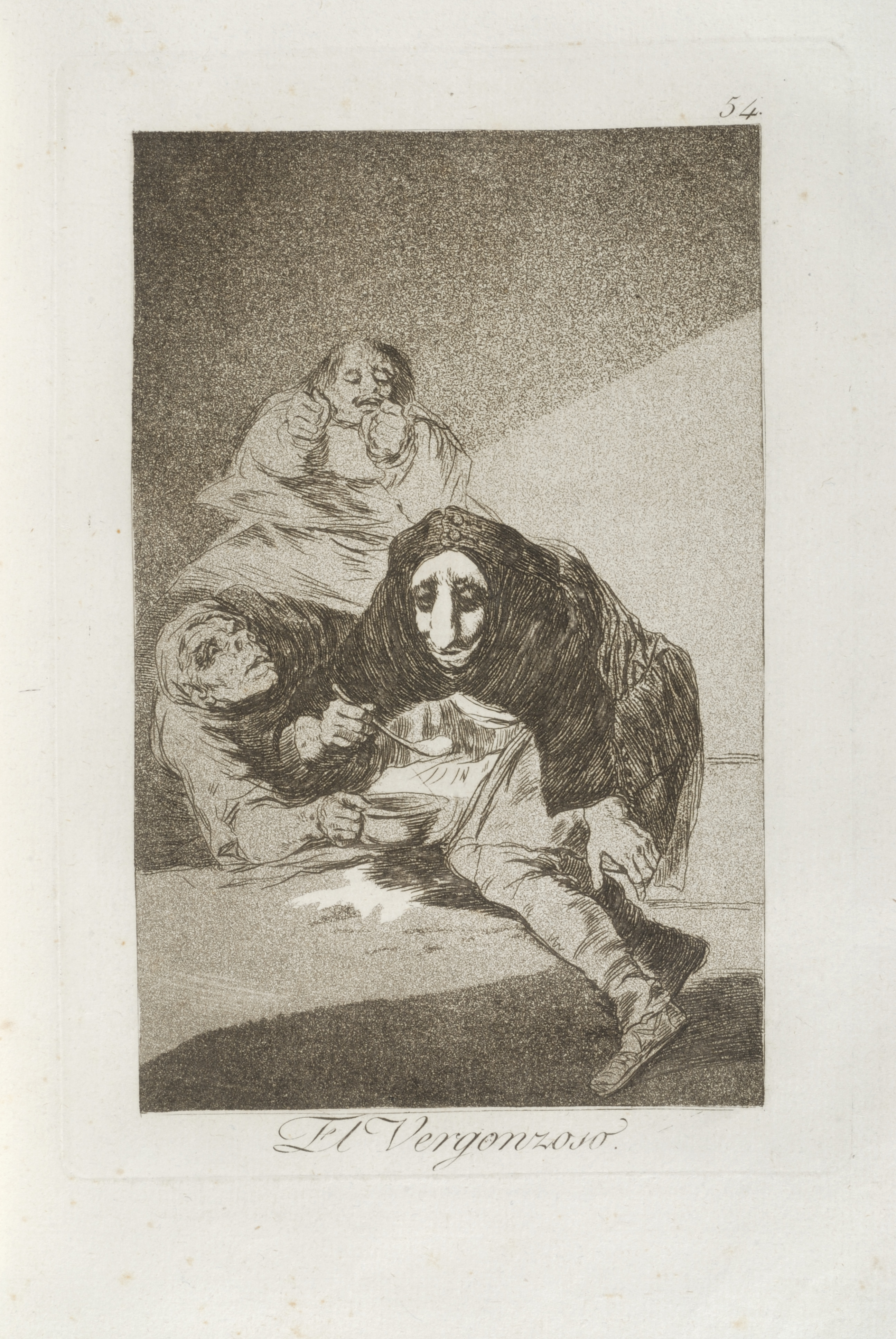 Shamefaced The Shamefaced One (El vergonzoso), plate 54 from