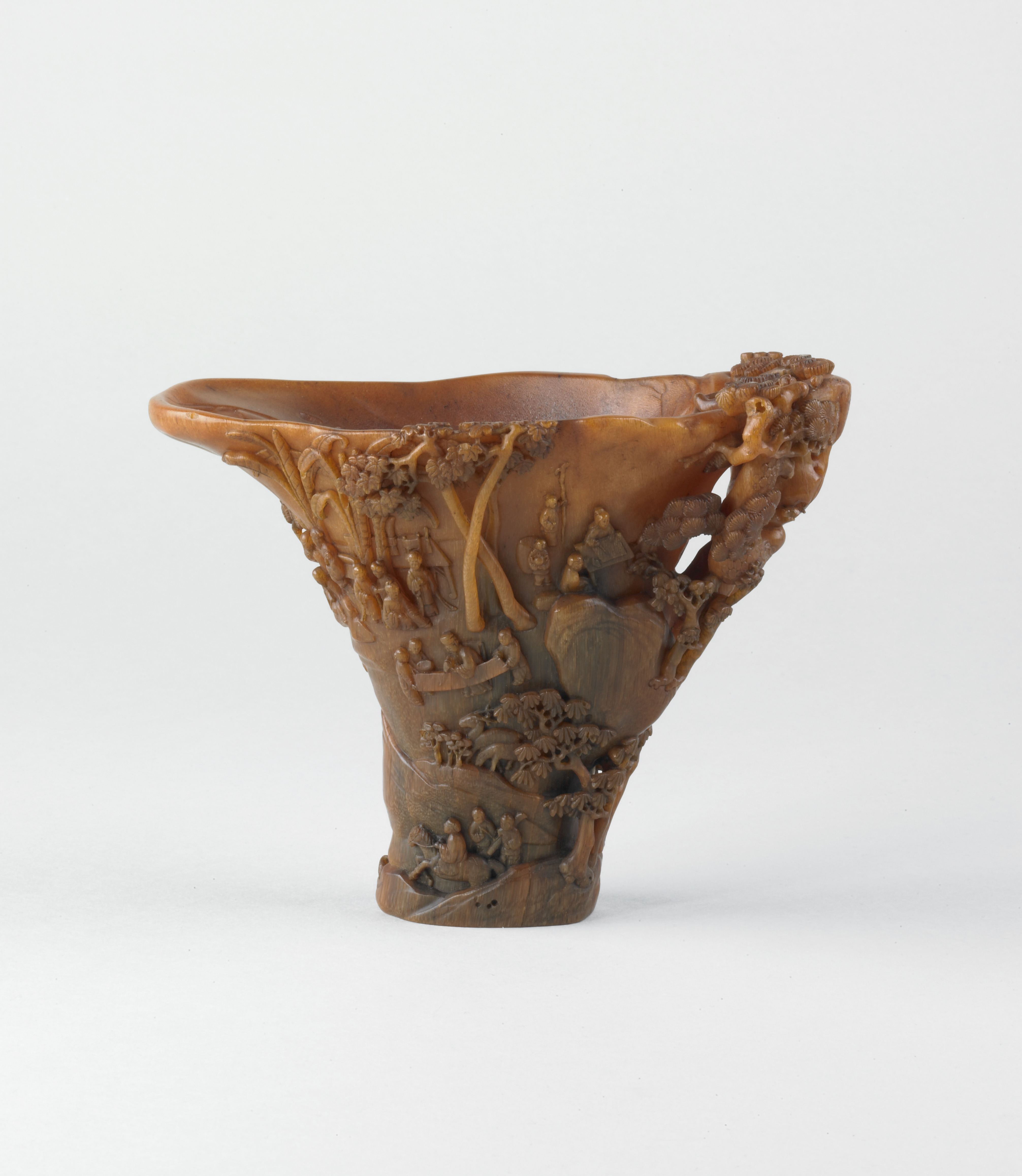 Rhyton with Design of Figures in a Landscape - Saint Louis Art Museum