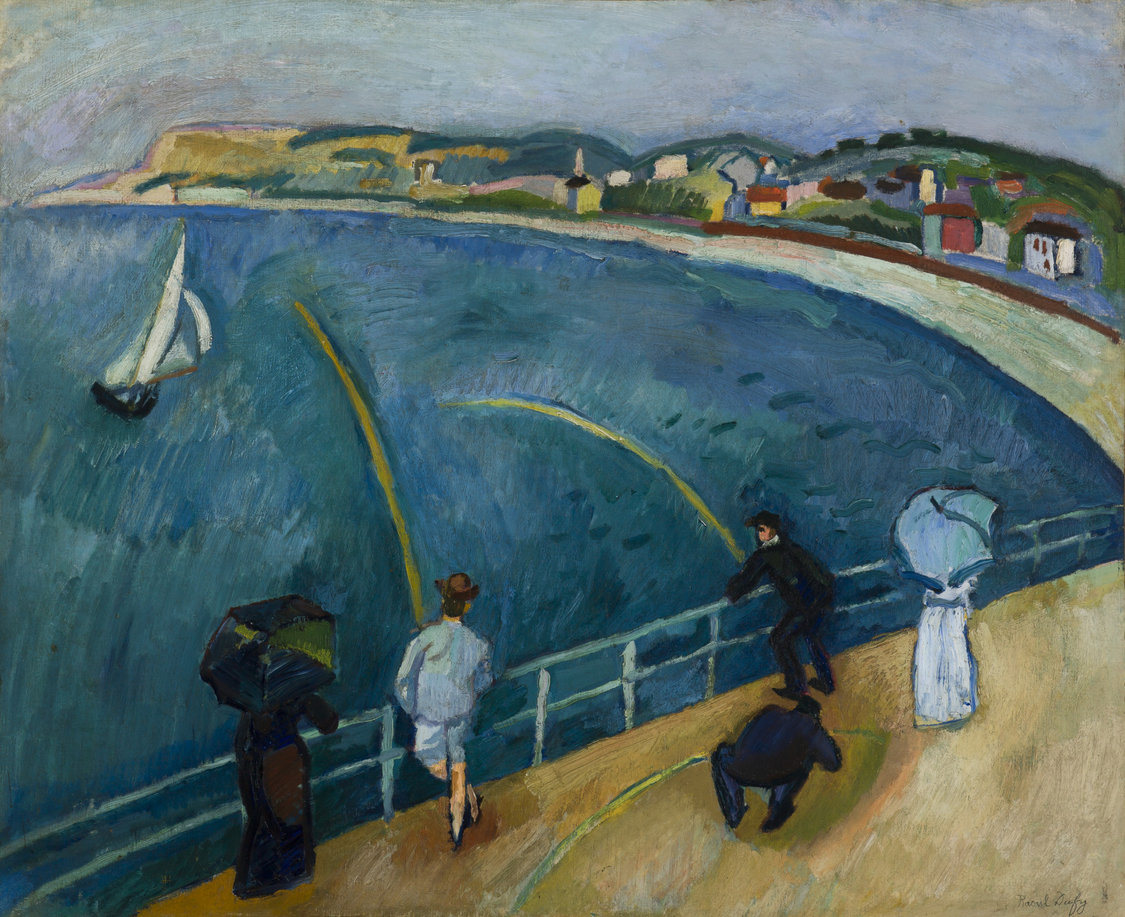 Raoul Dufy、La Plage de Sainte-Adresse The Beach of Sainte-Adresse - Raoul Dufy as art print or